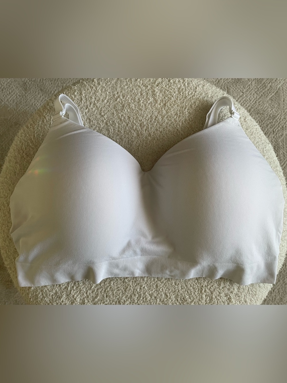 Shapermint White Seamless Wireless Bra 4x